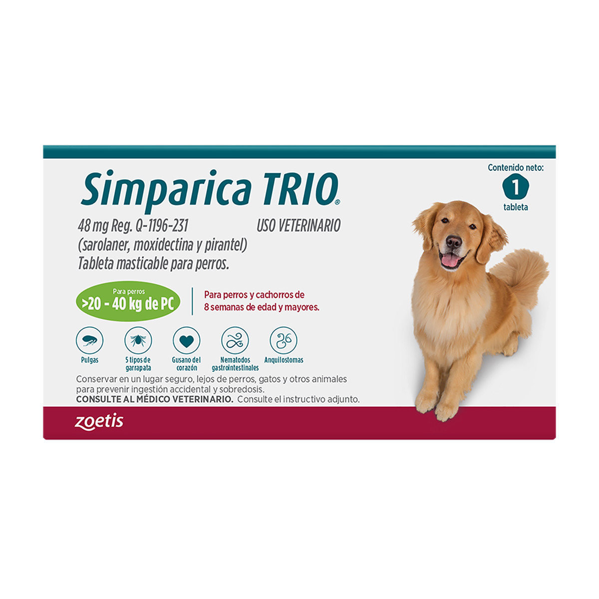 simparica-trio-20-40kg-green-woof-house-panam